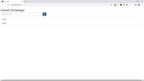 Angular Grocery List Manager App