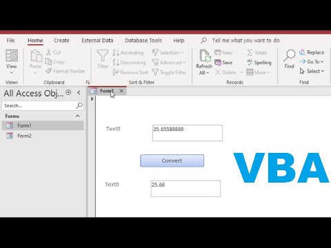 How can I specify the number of decimal places displayed in a text box- MS access forma VBA