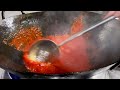 １７人分のイカチリを一気に作る調理動画（まかない）Cuttlefish with Sweet Chili sauce for 17 people