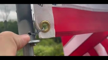 OldGuyDIY Stop Flag From Wrapping Around Pole Tangling In High Wind 3/4" PVC Sleeve Over 1/2" EMT