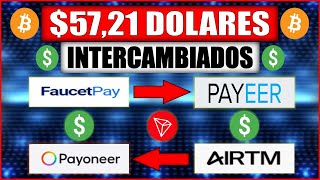 COMO GANAR DINERO DE FAUCETPAY A PAYEER A AIRTM Y PAYONEER | GANA DINERO USD TRON BTC PAGANDO 2023