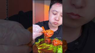 khabar vedio.Part:02.??asmr eating chiken leg Peace. #mukbang #chinesefood