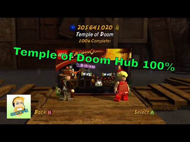 LEGO Indiana Jones 2: Temple of Doom - Hub Map, Races and Challenges