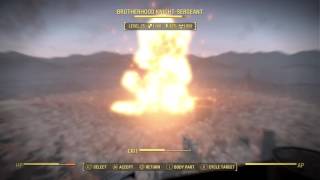 Fallout 4 institute explosion in slow motion (useing VATS)