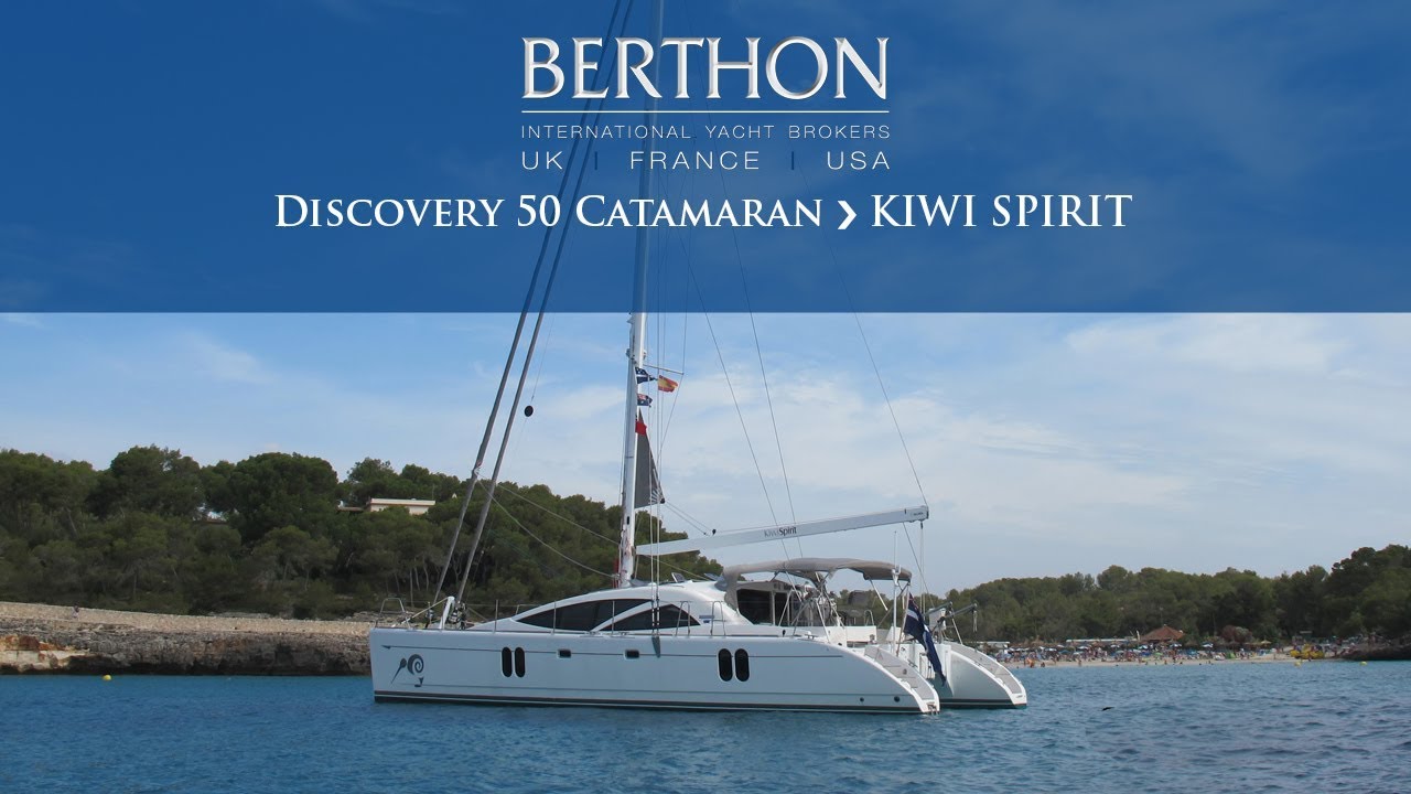 Off Market Discovery 50 Catamaran Kiwi Spirit Sea Trial Yacht For Sale Berthon Int Youtube