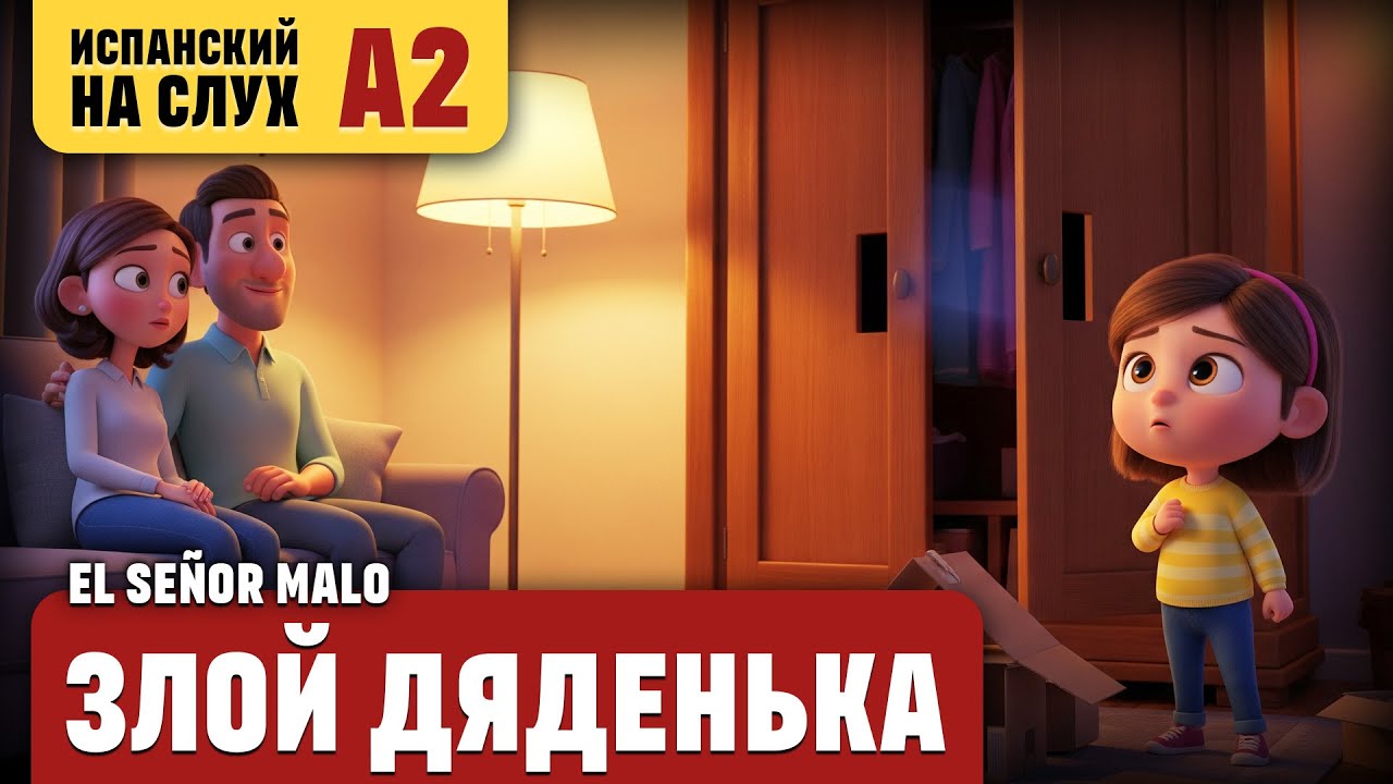 Злой дяденька. Весёлый рассказ (уровень А2). Испанский на слух.