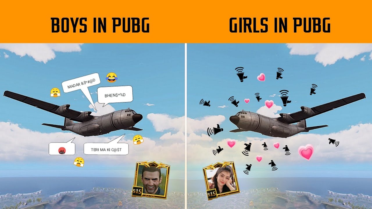 🔥GIRLS vs BOYS in PUBG Mobile Plane – GameXpro