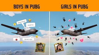 🔥GIRLS vs BOYS in PUBG Mobile Plane - GameXpro