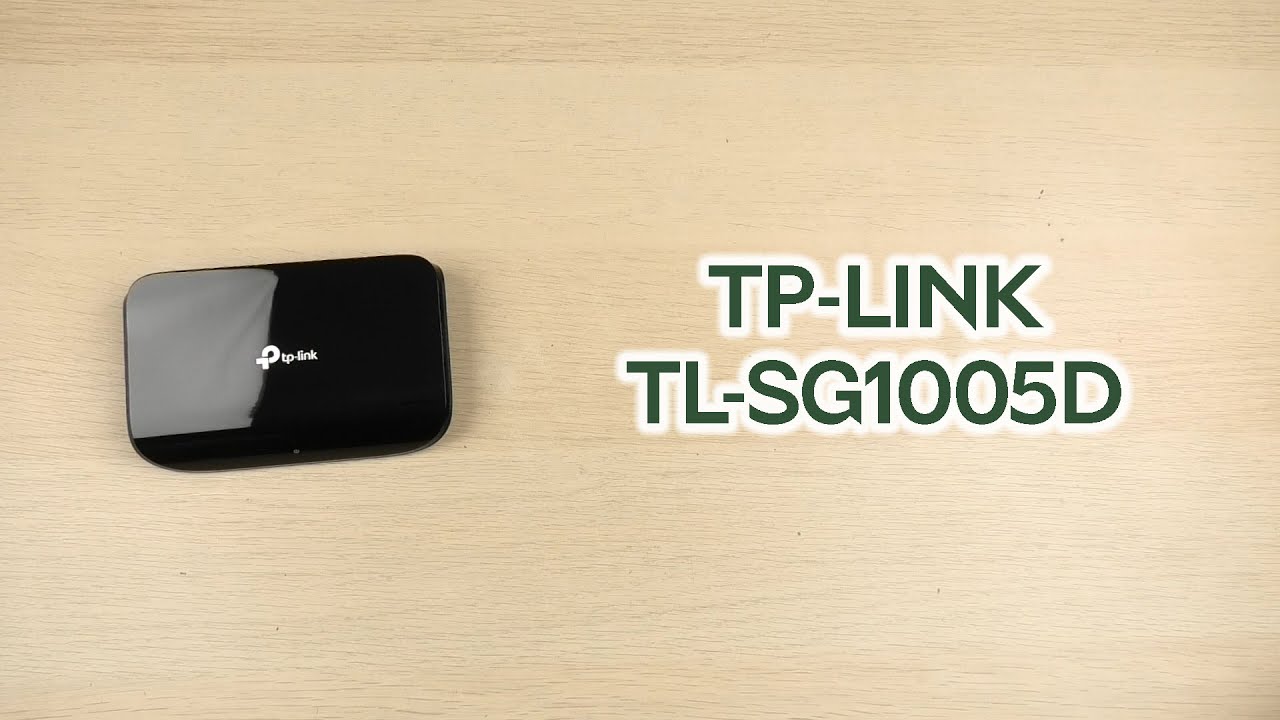 TP-Link TL-SG1005D 5-Port Gigabit Desktop Switch - Black