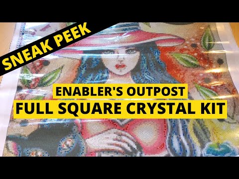 EXCLUSIVE SNEAK PEEK! | Enabler's Outpost Diamond Painting Unboxing | Full Crystal | Moon Witch