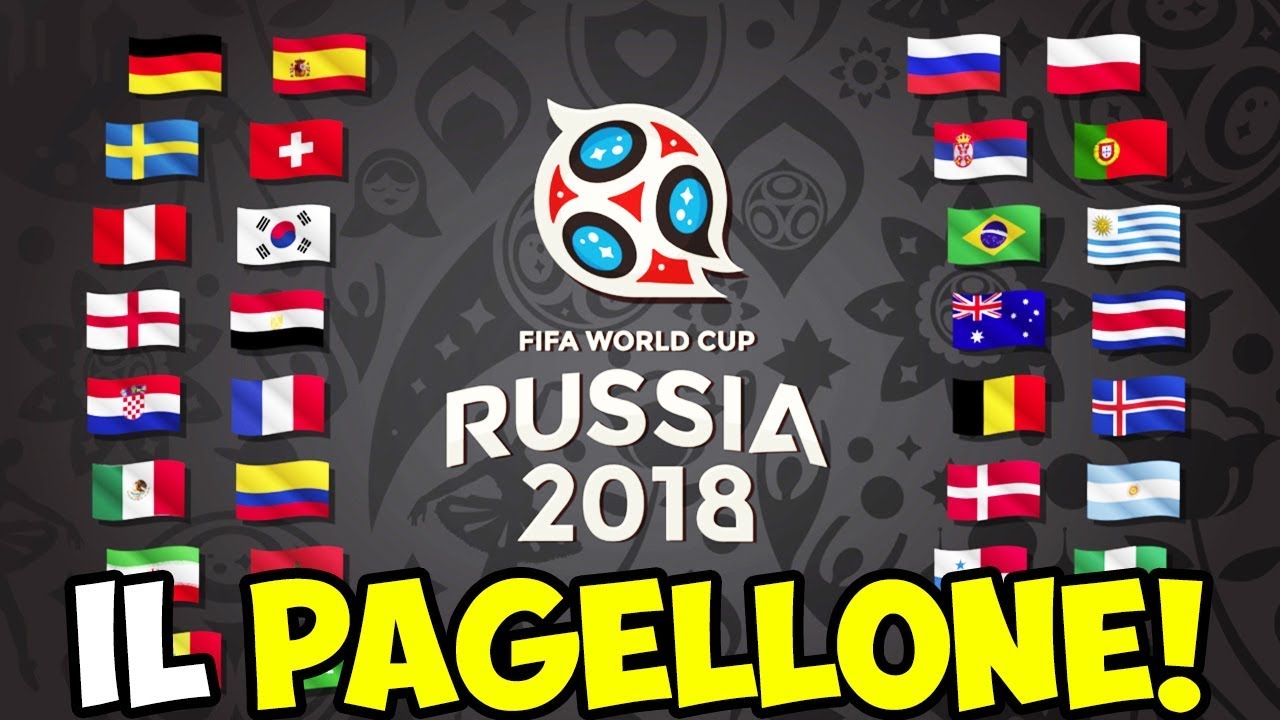 IL PAGELLONE DEI MONDIALI DI RUSSIA 2018!