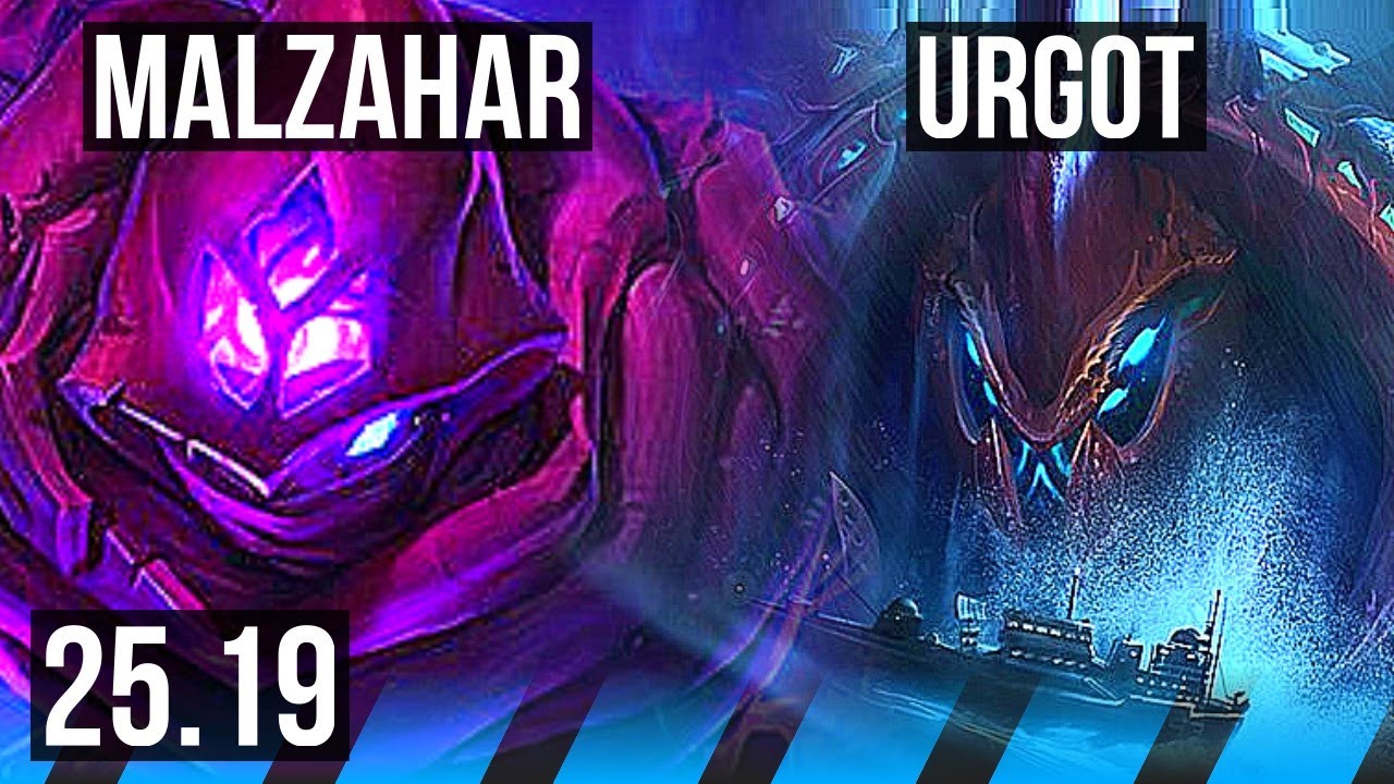 MALZAHAR vs URGOT (MID) | Dominating | KR Master | 25.19
