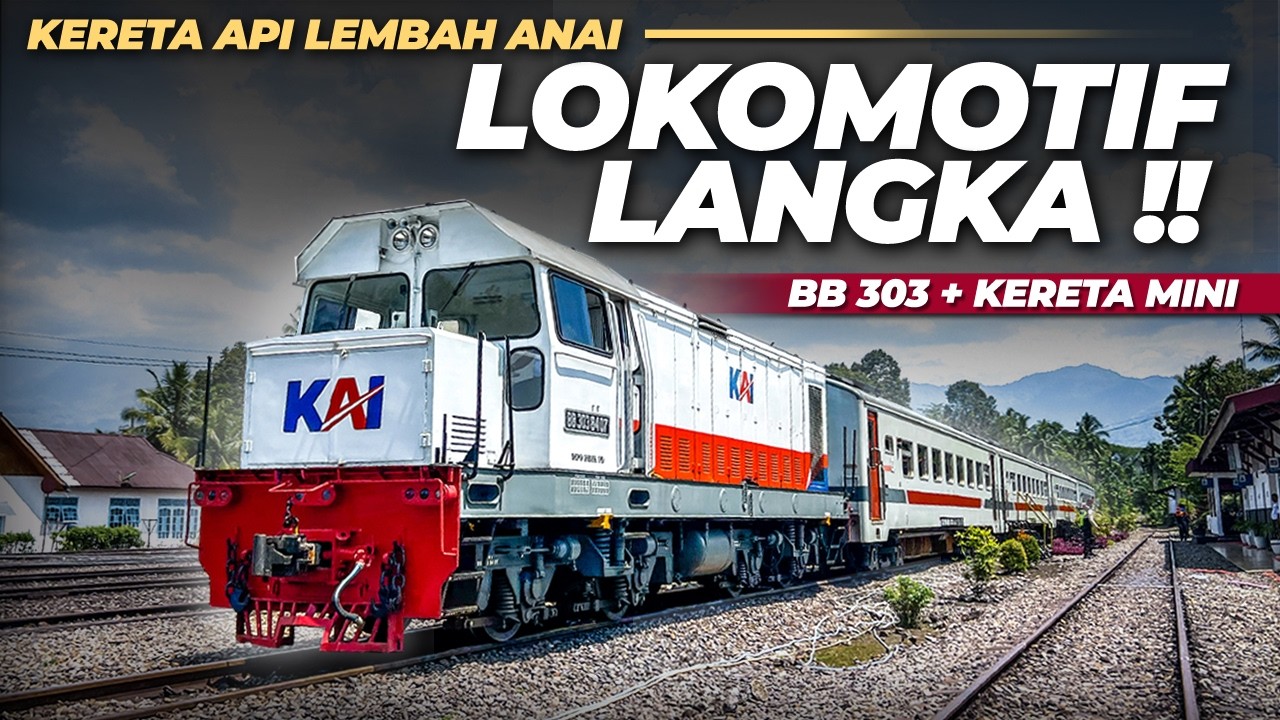 SATU-SATUNYA DI PADANG ‼️ DITARIK LOKOMOTIF LANGKA BB 303 ! Trip KA Lembah Anai Padang - Kayutanam