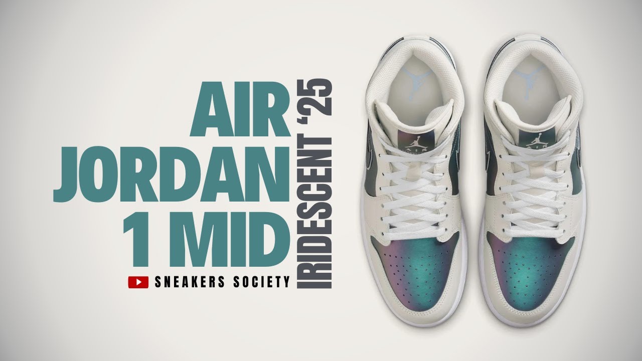 misty sky グラデーション IRIDESCENT 2025 Air Jordan 1 Mid | DETAILED LOOK + PRICE - YouTube
