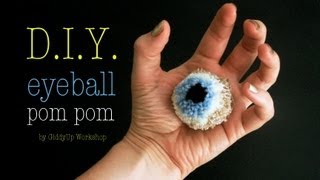 How to make Eyeball Pom Pom