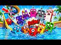 🌊 Numberblocks Water Slide 💥BOOM! 😱