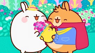 The Day Of Love  Funny Cartoons For Kids | Molang On Pop Teen Toons