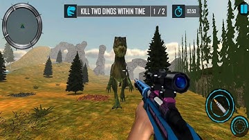 Real Dino Hunter Fps Shooter Android ios Gameplay - Dinosaur game - Dinosaur Planet Gaming #59