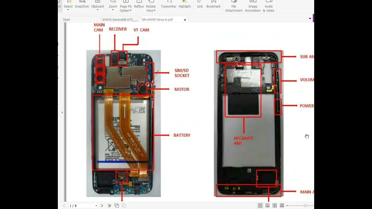 samsung a50 a505f motherboard schematic diagram service ways ic