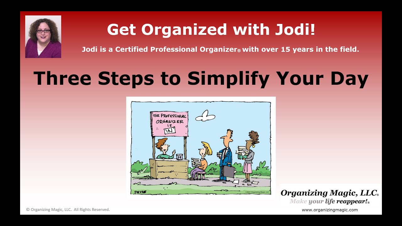 Three Steps to Simplify Your Day - YouTube