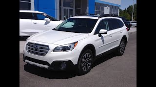 2015 White Subaru Outback 3.6r LIMITED #NT2230C