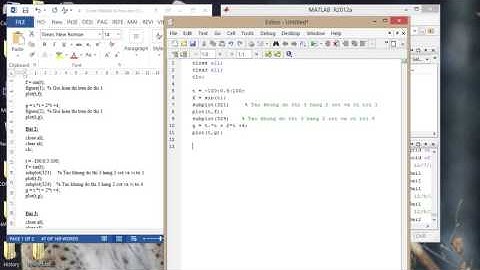 Tự học Matlab – Bài 2: Vẽ đồ thị theo subplot