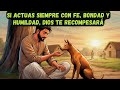 Esta Historia nos demuestra que si Tratas con FE, BONDAD y HUMILDAD serás Recompensado