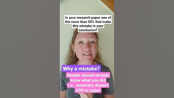 FAQ: Why is a summary a KEY mistake in scientific conclusions?