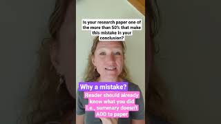FAQ: Why is a summary a KEY mistake in scientific conclusions?
