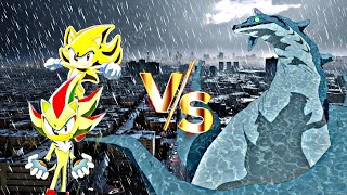 Sonic And Shadow Sonic X Vs. Perfect Chaos Sonic X