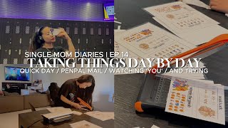 Day In The Life Of A Single Mom: Balancing Kids, Pen Pal Mail & Health