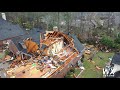 Shoal Creek, Al tornado damage from drone, 3-25-2021 High Risk Outbreak