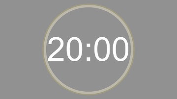 20 MINUTE - 4K - COUNTDOWN IN REVERSE - 1200 SECOND TIMER -