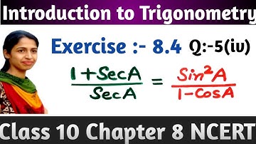 Exercise 8.4 Q 5(iv) || Introduction to Trigonometry  || CLASS 10 CHAPTER 8 MATHS NCERT