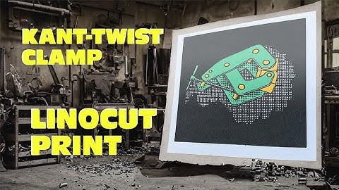 How to Make a Multi color Linocut block print - The Kant Twist Clamp Project