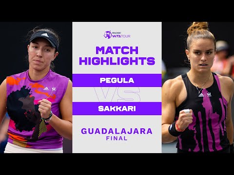 Jessica Pegula vs. Maria Sakkari | 2022 Guadalajara Final | WTA Match Highlights