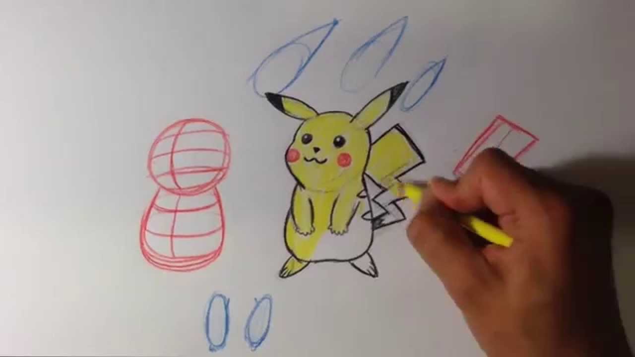 How To Draw Pikachu From Pokemon Easy Things To Draw Youtube