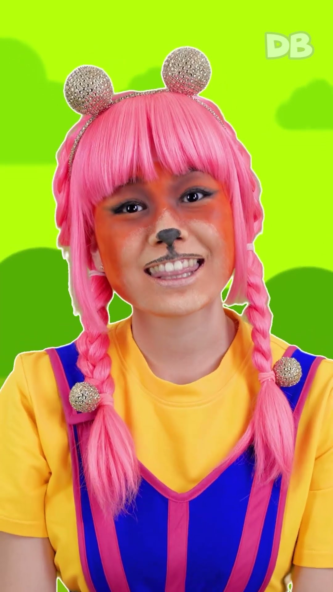 Animal Face Painting Fun with Lya-Lya | D Billions #shorts #db