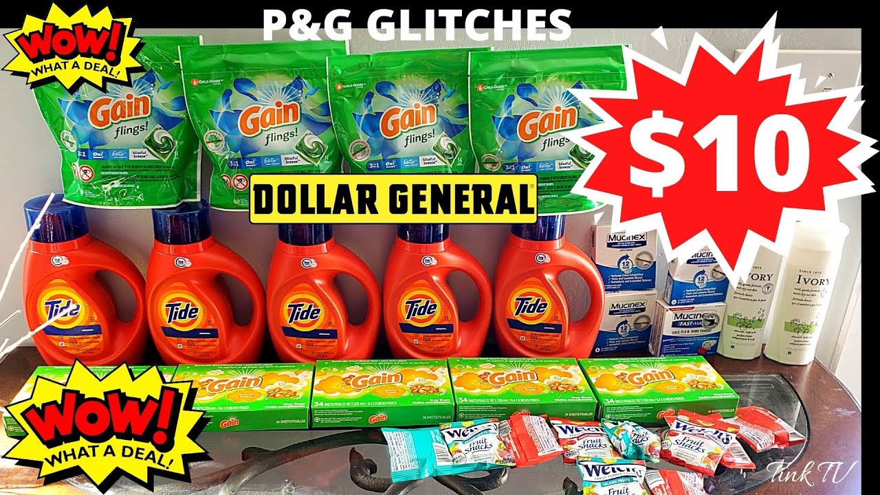🔥GLITCHES💥FREEBIES💥DOLLAR GENERAL COUPONING 💥CHEAP P&G DEALS💥TIDE