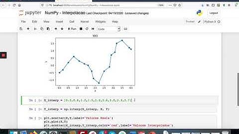 Interpolação linear no Python com a biblioteca NumPy