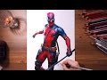 Deadpool (Wade Wilson) - speed drawing | drawholic