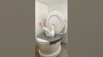 My Boyfriend PUSHED me into the Worlds Largest Toilet Covered in 100 Layers of Duct Tape #shorts