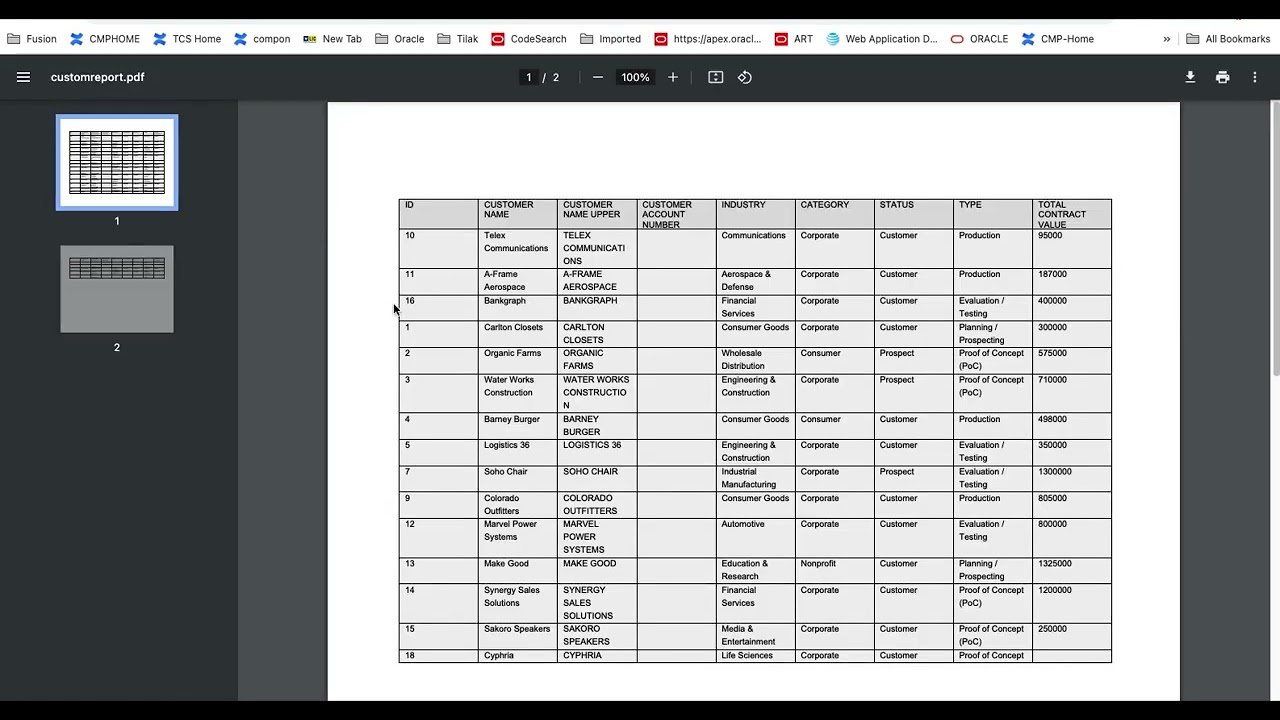 Oracle APEX Custom Report & Invoice using BIP Template Report