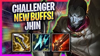 KOREAN CHALLENGER TRIES JHIN WITH NEW BUFFS! - Korean Challenger Plays Jhin ADC vs Ezreal!