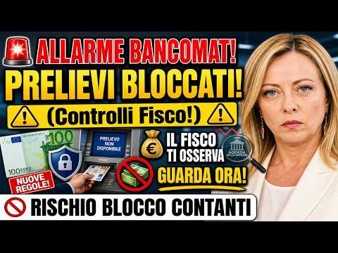 Video ALLARME BANCOMAT! PRELIEVO CONTANTE BLOCCATO – IL FISCO CONTROLLA TUTTO