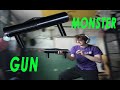 I built a gun that shoots monster cans