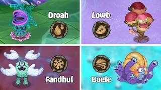 All Primordal Monsters - Droah, Bogle, Fandhul, Lowb (My Singing Monsters)