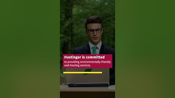 Green Web Hosting Services from Hostinger