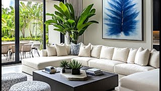 Luxury Living Room Decorating For 2025 | Decorating Ideas with White Furniture