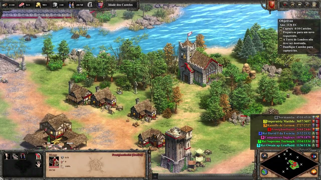 Age of Empires II DE Vencedores e vencidos Estevão de Blois 1135 A 1154